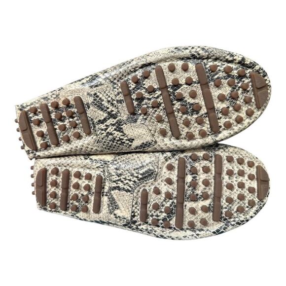 Cole Haan Grant Embossed Snakeskin Driving Moc Loafer Women size 7 - Picture 7 of 9